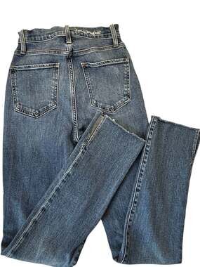 Favorite Daughter The Valentinas High Rise Straight Crop Jeans with Step Hem